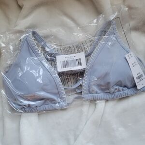 Women's Light Blue Triangle Bralette